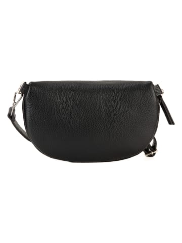 Anna Morellini Leder-Gürteltasche "Berenice" in Schwarz - (B)25 x (H)14 x (T)1 cm