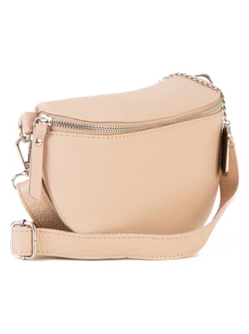 Anna Morellini Skórzana saszetka "Berenice" w kolorze kremowym - 25 x 14 x 1 cm