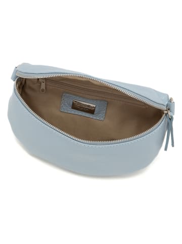 Anna Morellini Leder-Gürteltasche "Berenice" in Hellblau - (B)25 x (H)14 x (T)1 cm