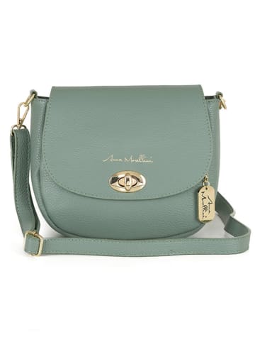 Anna Morellini Leren schoudertas "Iseppa" groen - (B)24 x (H)21 x (D)9 cm