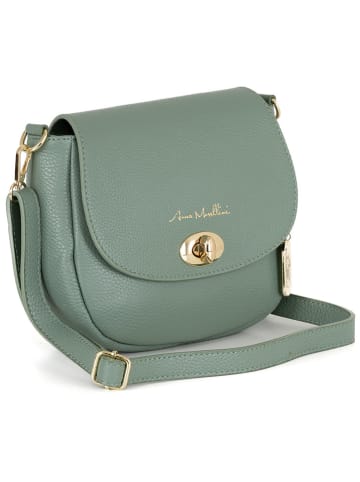 Anna Morellini Leder-Umhängetasche "Iseppa" in Mint - (B)24 x (H)21 x (T)9 cm