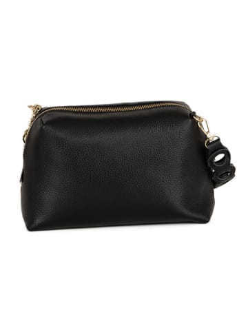 Anna Morellini Skórzana torebka "Gessica" w kolorze czarnym - 27 x 20 x 12 cm
