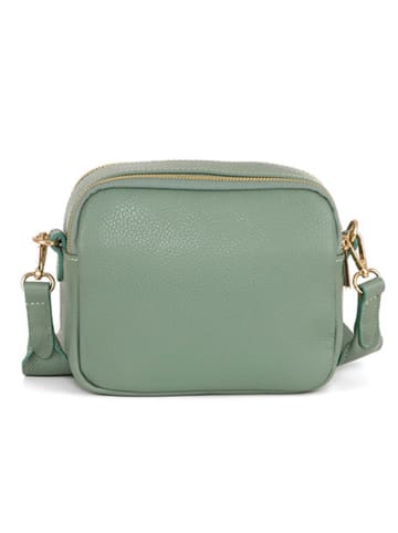 Anna Morellini Leder-Umhängetasche "Aldina"  in Grün - (B)22 x (H)18 x (T)11 cm