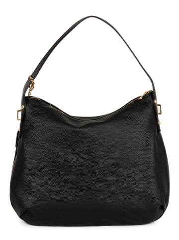 Anna Morellini Leren schoudertas "Armina" zwart - (B)35 x (H)31 x (D)7 cm