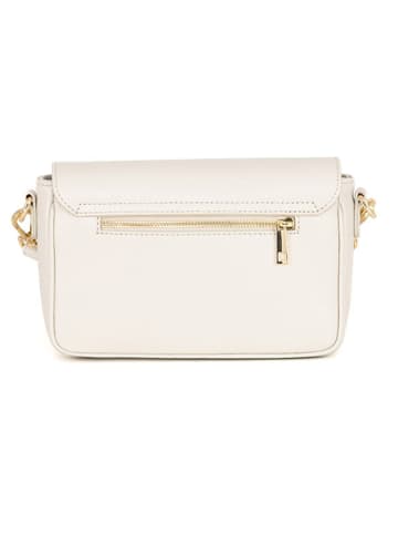 Anna Morellini Leder-Umhängetasche "Terina" in Creme - (B)24 x (H)16 x (T)6,5 cm
