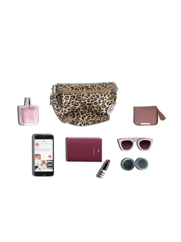 Anna Morellini Leder-Brustbeutel "Nunziatina" in Hellbraun/ Beige - (B)25 x (H)14 x (T)1 cm