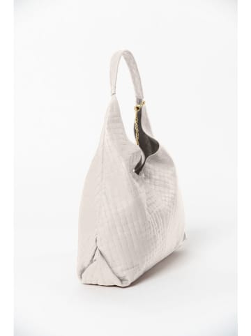 Anna Morellini Leren shopper "Nicolina" crème - (B)41 x (H)42 x (D)11 cm