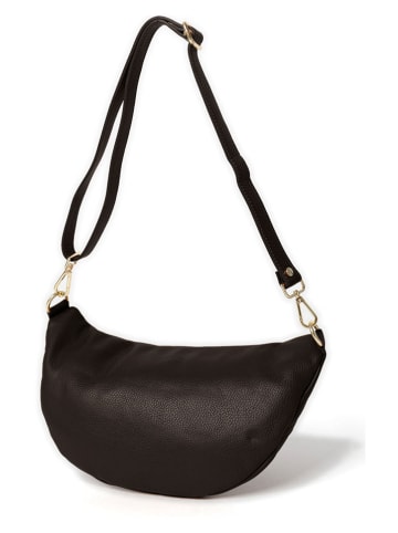 Anna Morellini Leren borstbuidel "Lorenza" bruin - (B)36 x (H)22,5 x (D)12 cm