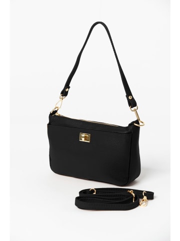 Anna Morellini Skórzana torebka "Taidea" w kolorze czarnym - 23 x 15 x 7 cm