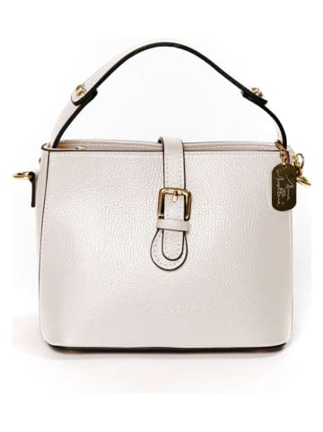Anna Morellini Leren schoudertas "Adelma" crème - (B)25 x (H)20 x (D)14 cm