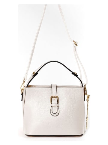 Anna Morellini Leren schoudertas "Adelma" crème - (B)25 x (H)20 x (D)14 cm