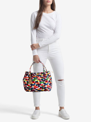 Anna Morellini Leder-Henkeltasche "Alma" in Bunt - (B)27 x (H)30 x (T)14 cm