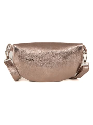 Anna Morellini Leder-Gürteltasche "Agnese" in Bronze - (B)23 x (H)15 x (T)1 cm