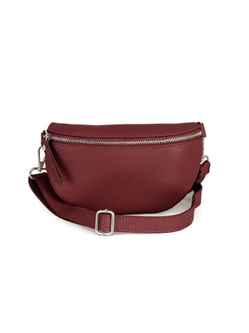 Anna Morellini Leder-Gürteltasche "Agnese" in Braun - (B)23 x (H)15 x (T)1 cm