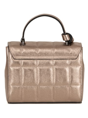 Anna Morellini Leder-Henkeltasche "Sienna" in Braun - (B)23 x (H)19 x (T)12 cm