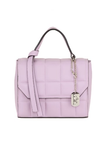 Anna Morellini Leder-Henkeltasche "Sienna" in Lila - (B)23 x (H)19 x (T)12 cm