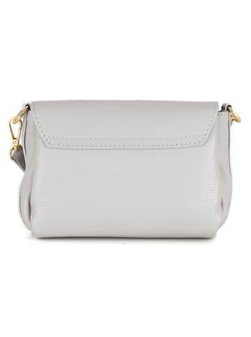 Anna Morellini Skórzana torebka "Matalia" w kolorze szarym - 22 x 17 x 9 cm