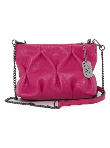 Anna Morellini Leren schoudertas roze - (B)20 x (H)14 x (D)9 cm