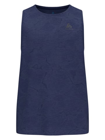 Odlo Top "Zeroweight Engineered Chill" w kolorze granatowym do biegania