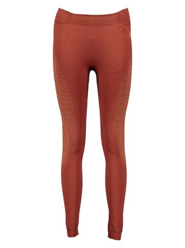 Odlo Legginsy sportowe w kolorze czerwonym