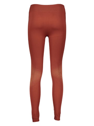 Odlo Legginsy sportowe w kolorze czerwonym