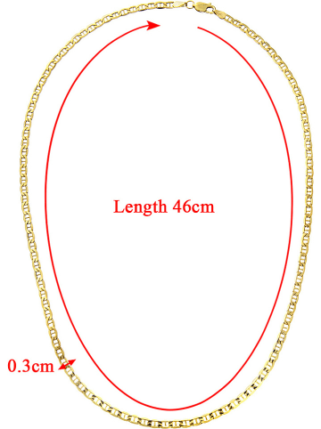 Diamant Exquis Gouden ketting - (L)46 cm