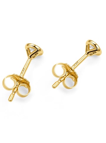 Revoni Gouden oorstekers met diamanten