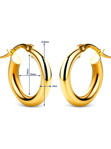 Diamant Exquis Gold-Creolen