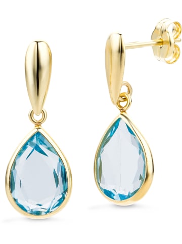 Revoni Gold-Ohrstecker mit Topasen