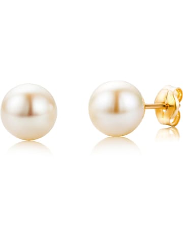 Diamant Exquis Gold-Ohrstecker mit Perlen