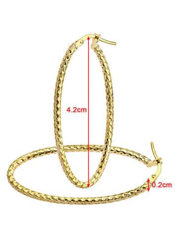 Revoni Złote kolczyki-kreole