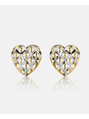 Revoni Gold/ Weißgold-Ohrstecker