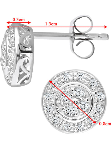 Revoni Weißgold-Ohrstecker mit Diamanten