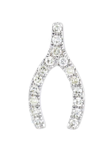 Revoni Witgouden oorstekers met diamanten