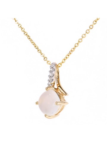 Revoni Gouden ketting met diamanten hanger - (L)46 cm