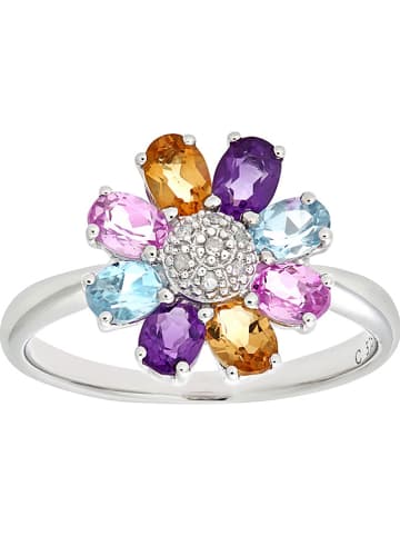 Revoni Witgouden ring met diamanten