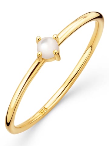 Diamant Exquis Gold-Ring mit Perle