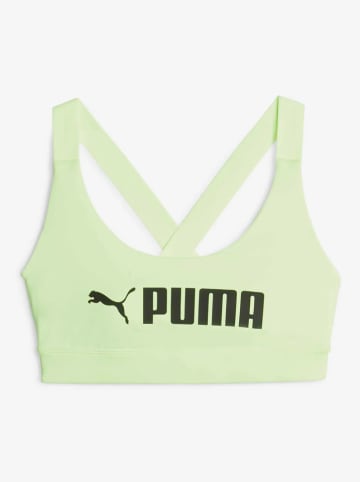 Puma Biustonosz sportowy "Impact" w kolorze zielonym