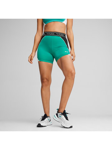 Puma Trainingsshort "Train Strong 5`" groen/wit/zwart
