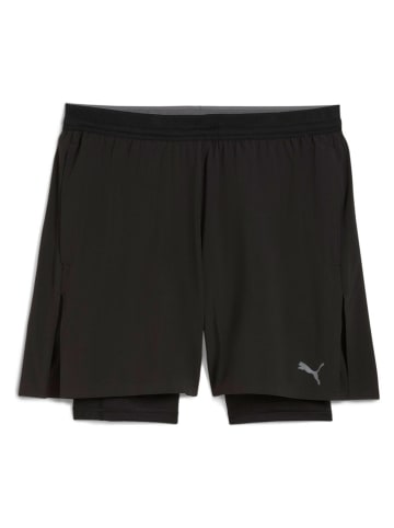 Puma 2in1-Trainingsshorts in Schwarz