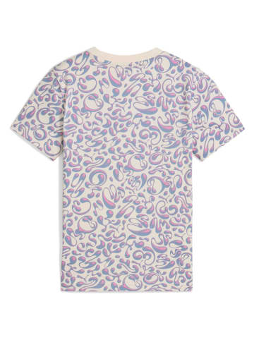Puma Shirt in Beige/ Blau/ Pink
