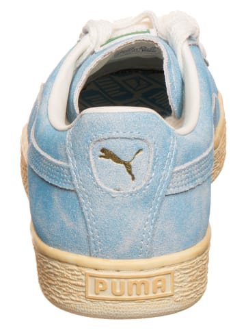 Puma Leder-Sneakers in Hellblau