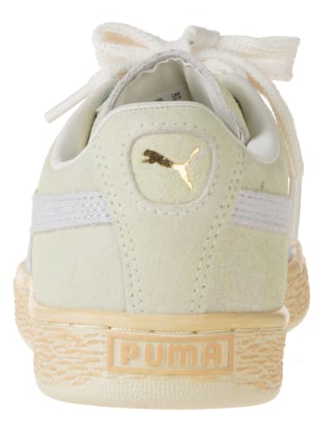 Puma Leder-Sneakers in Gelb/ Weiß