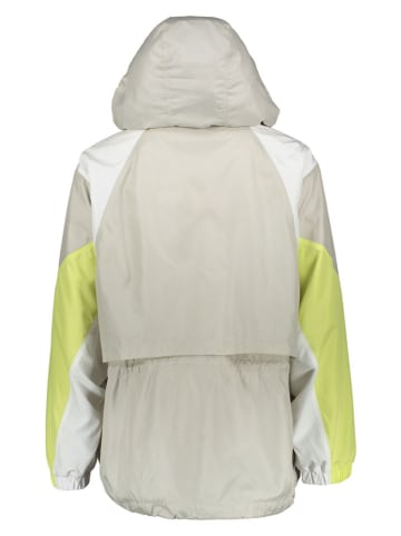 Lacoste Trainingsjacke in Beige/ Grün