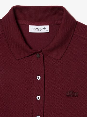 Lacoste Sukienka polo w kolorze bordowym