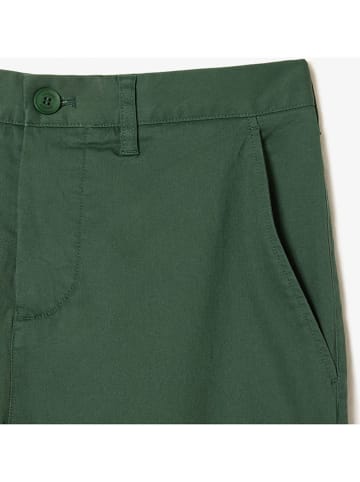 Lacoste Spodnie chino w kolorze zielonym