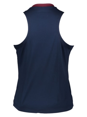 Lacoste Top sportowy w kolorze granatowo-czerwonym