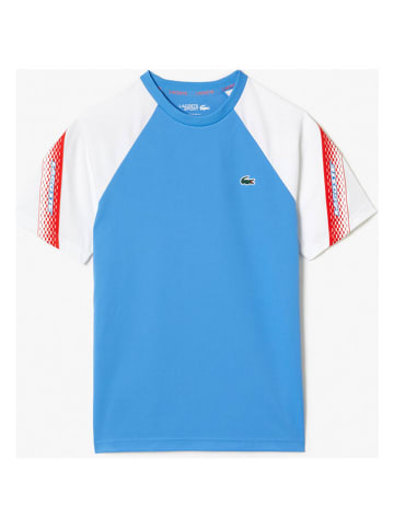Lacoste Trainingsshirt lichtblauw/wit