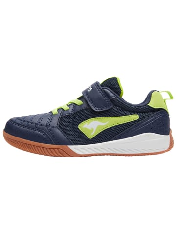Kangaroos Sneakers "Flow" donkerblauw/groen