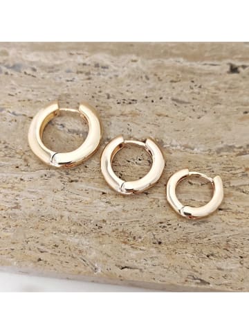 Nakkash Pozłacane kolczyki-kreole (3 szt.)